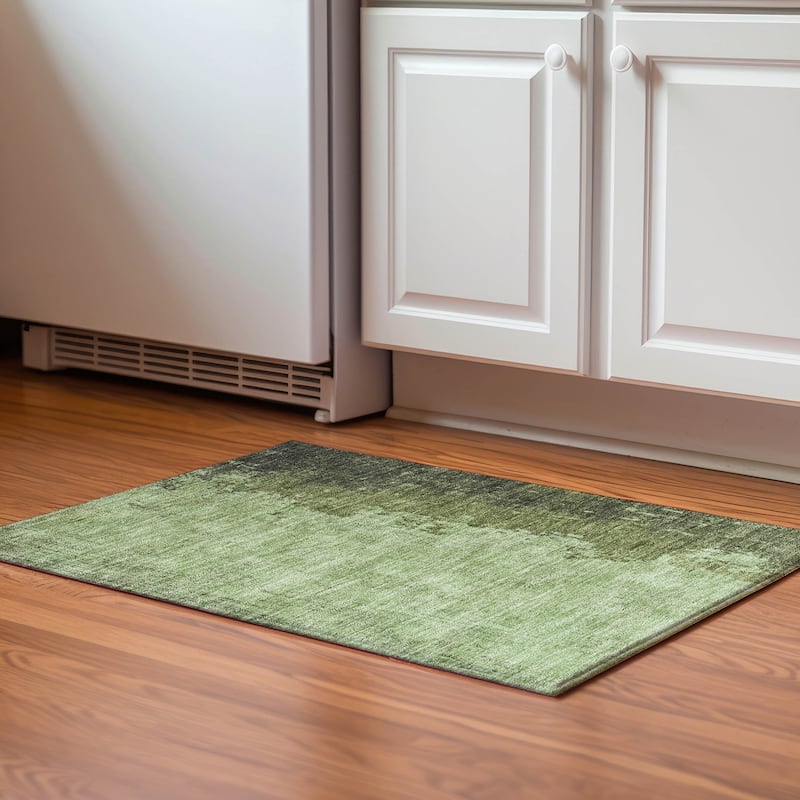 Premium Washable Super Soft Mayfield Rug - Aloe - 1'8" x 2'6"