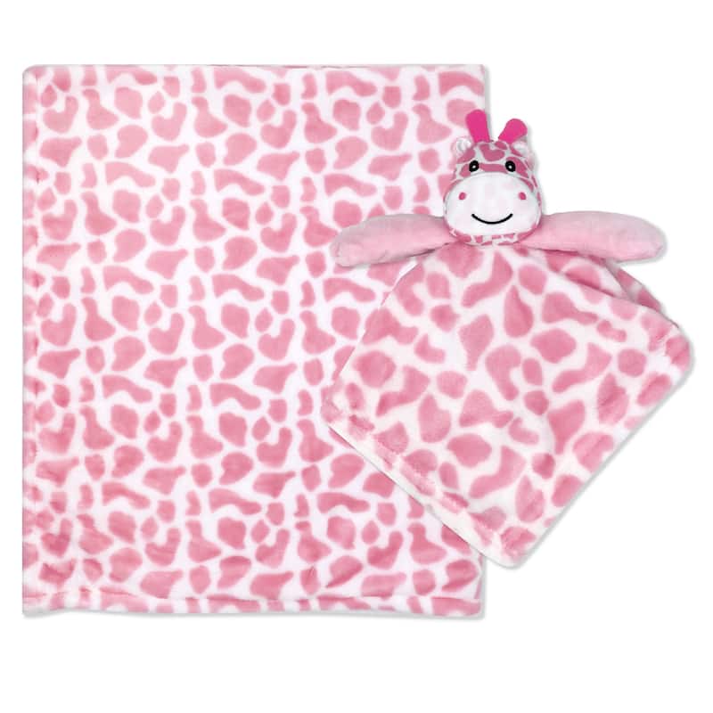Baby Blanket and Matching Soothing Nunu - Pink