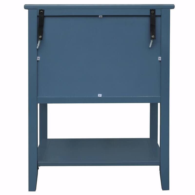 2-Drawer American Style Bedroom Side Table