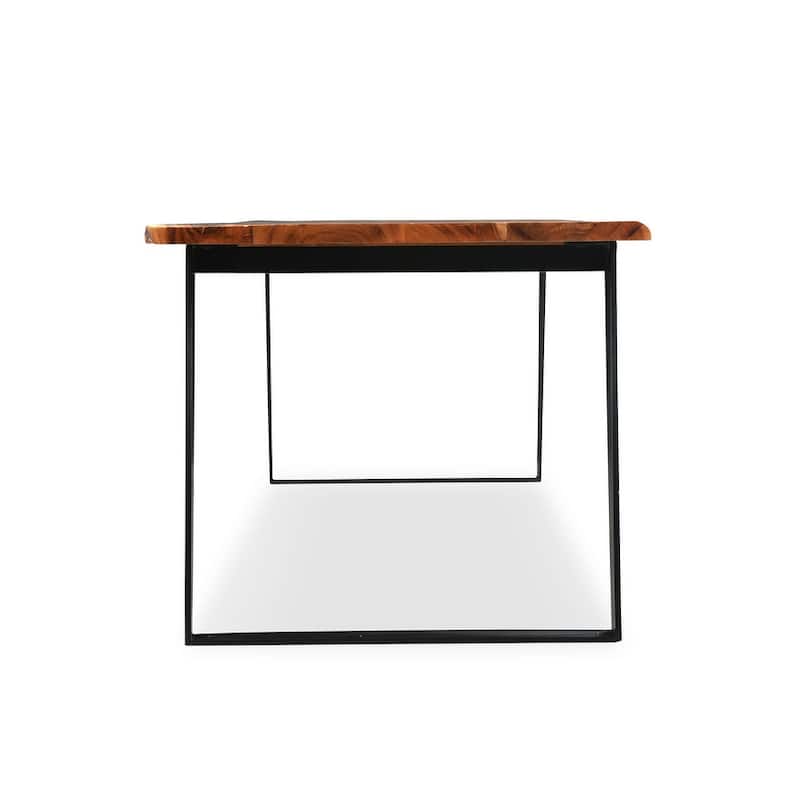 Timbergirl Solid Wood Live Edge Dining Table - 71"