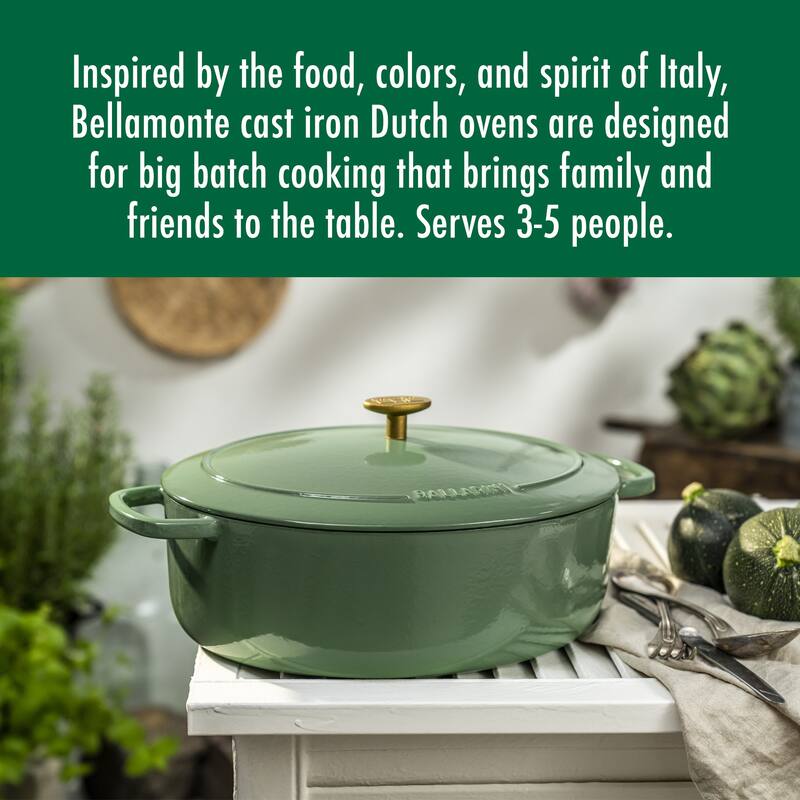 BALLARINI Bellamonte Cast Iron 4.75-qt Oval Dutch Oven - 5-qt