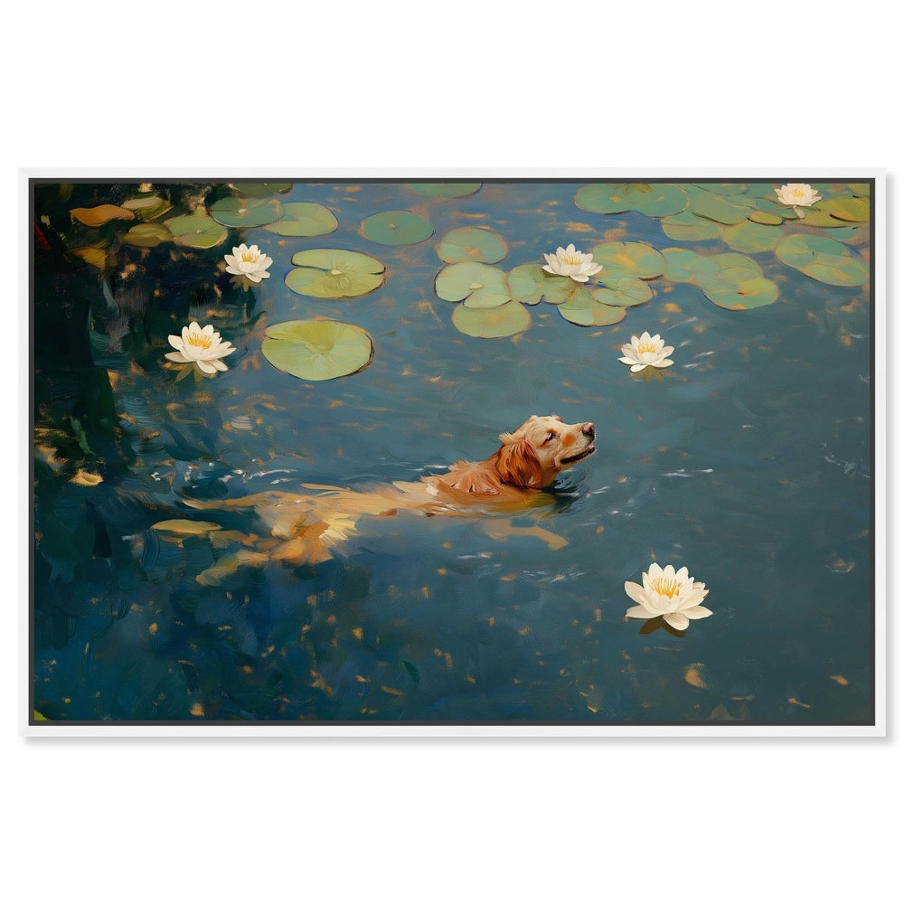 Pond Pup I Canvas by Art Remedy