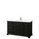 Option Dark Espresso, Chrome Trim, White Quartz Top