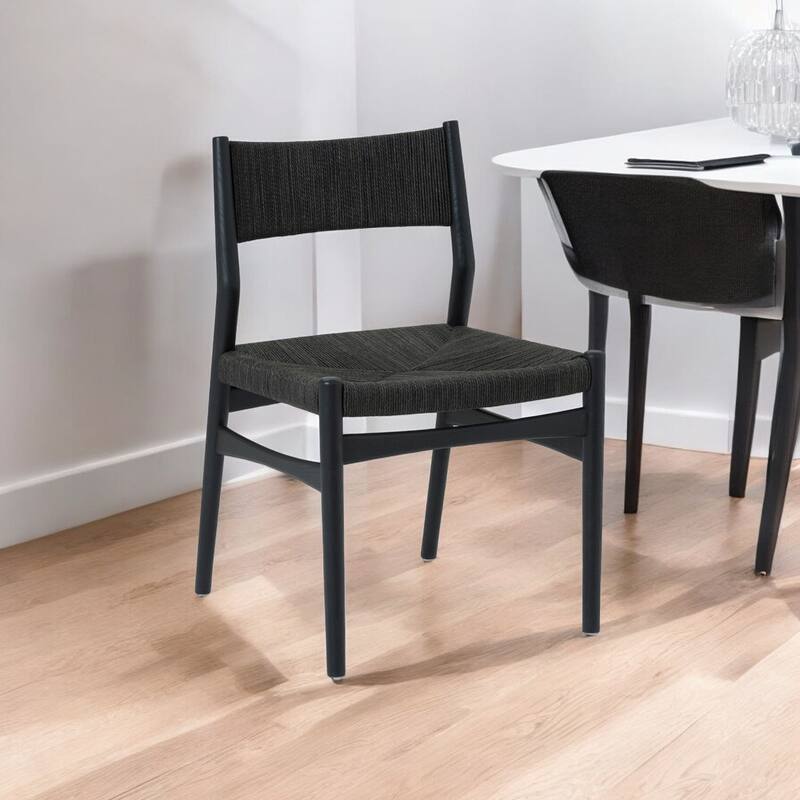 HomeRoots Six Piece Brown and Black Oval Dining Set with Four Chairs and Sideboard - 79' X '30' X '43 - Brown and Black
