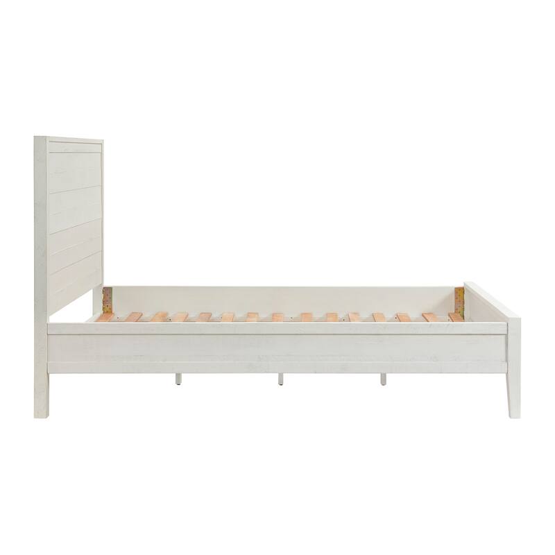 Arden 5-Piece Wood Bedroom Set with Queen Bed, Two 2- Nightstands with open shelf, 5-Drawer Chest, 6-Drawer Dresser
