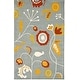 preview thumbnail 40 of 43, SAFAVIEH Handmade Soho Ingken Floral N.Z. Wool Rug 3'6" x 5'6" - Light Blue/Multi - Rectangle