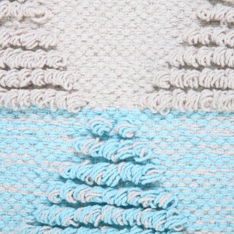 Sevita Contemporary Textured Diamond Cotton Throw Pillow