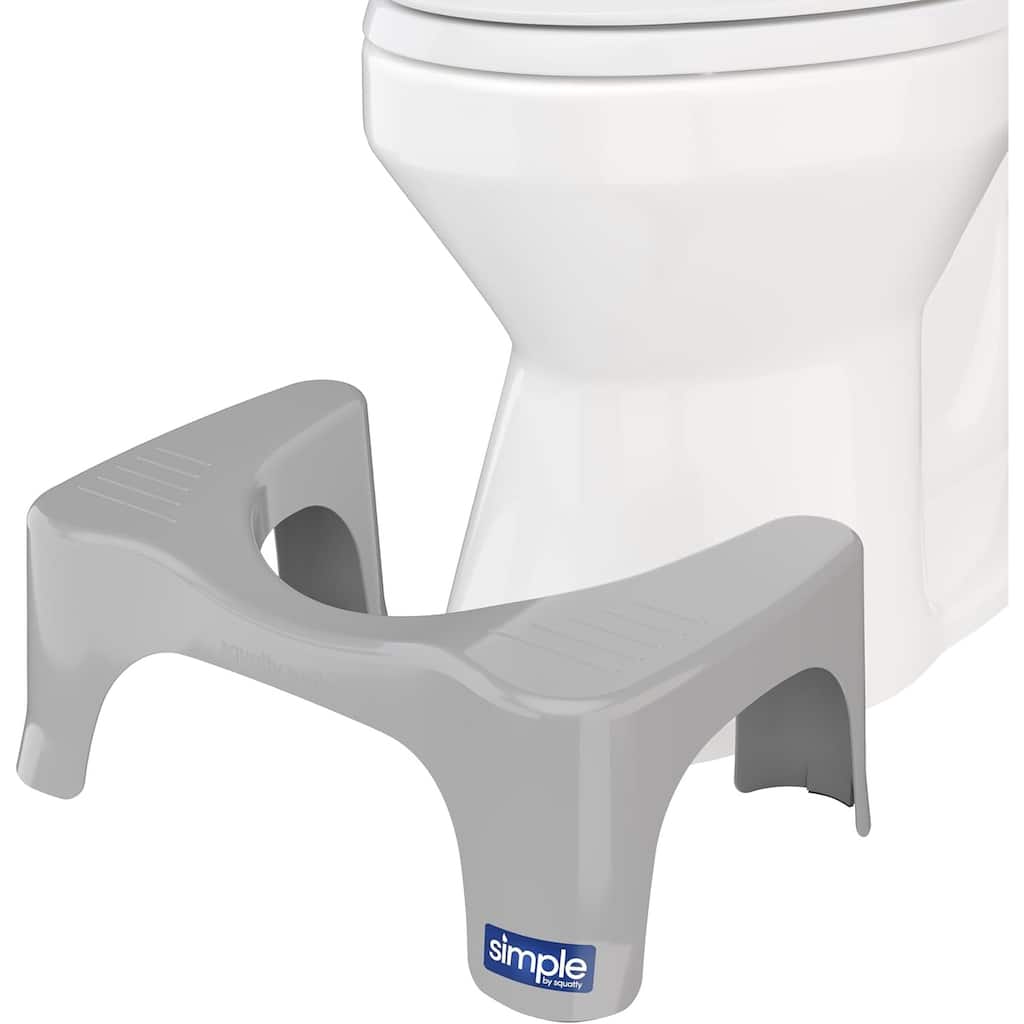 Squatty Potty The Original Bathroom Toilet Stool, 7 Inch Curve Lightweight with Sleek and Modern Design, Gray