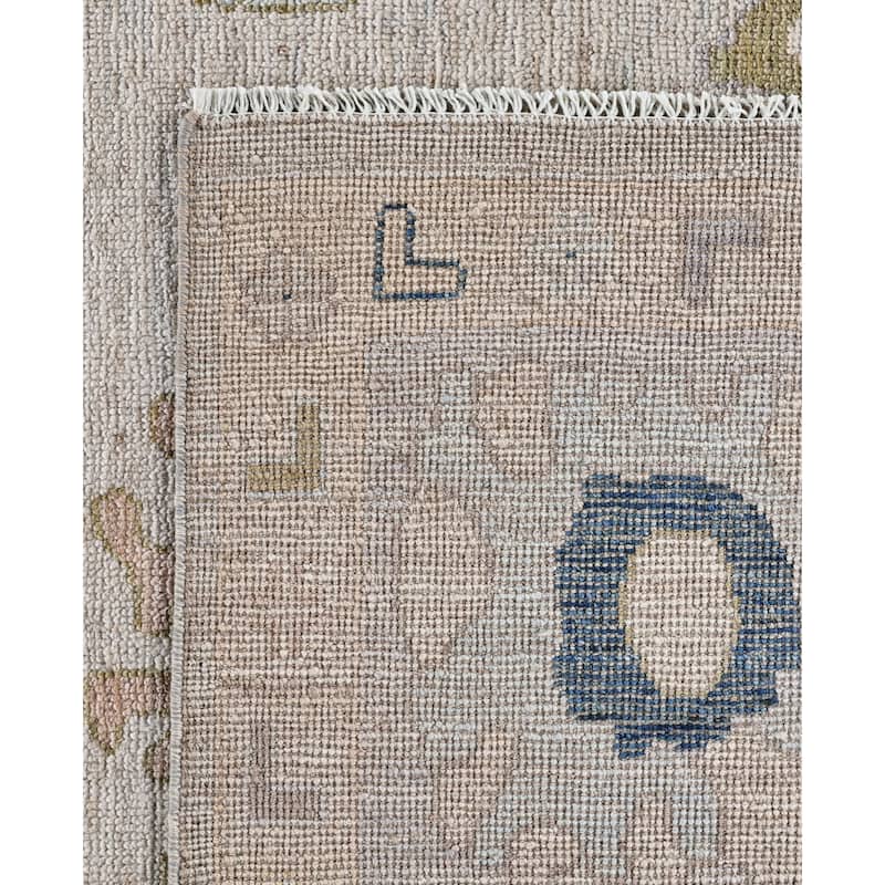 Oushak One-of-a-Kind Hand-Knotted Area Rug - Gray - 8' 0" x 9' 9"