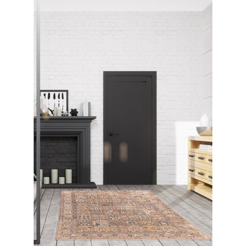 ECARPETGALLERY Hand-knotted Antalya Vintage Brown Wool Rug - 6'11 x 9'6