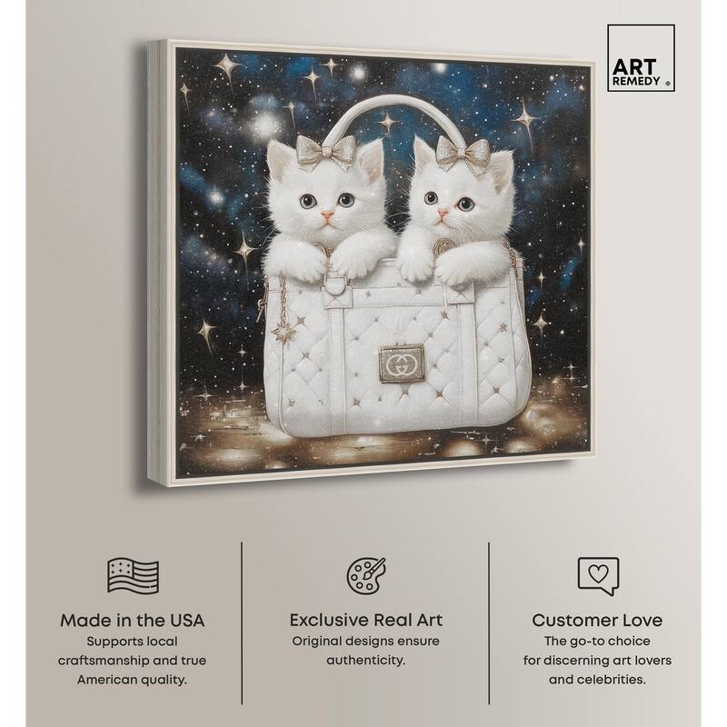 Constellation Kittens Purse Canvas by Art Remedy