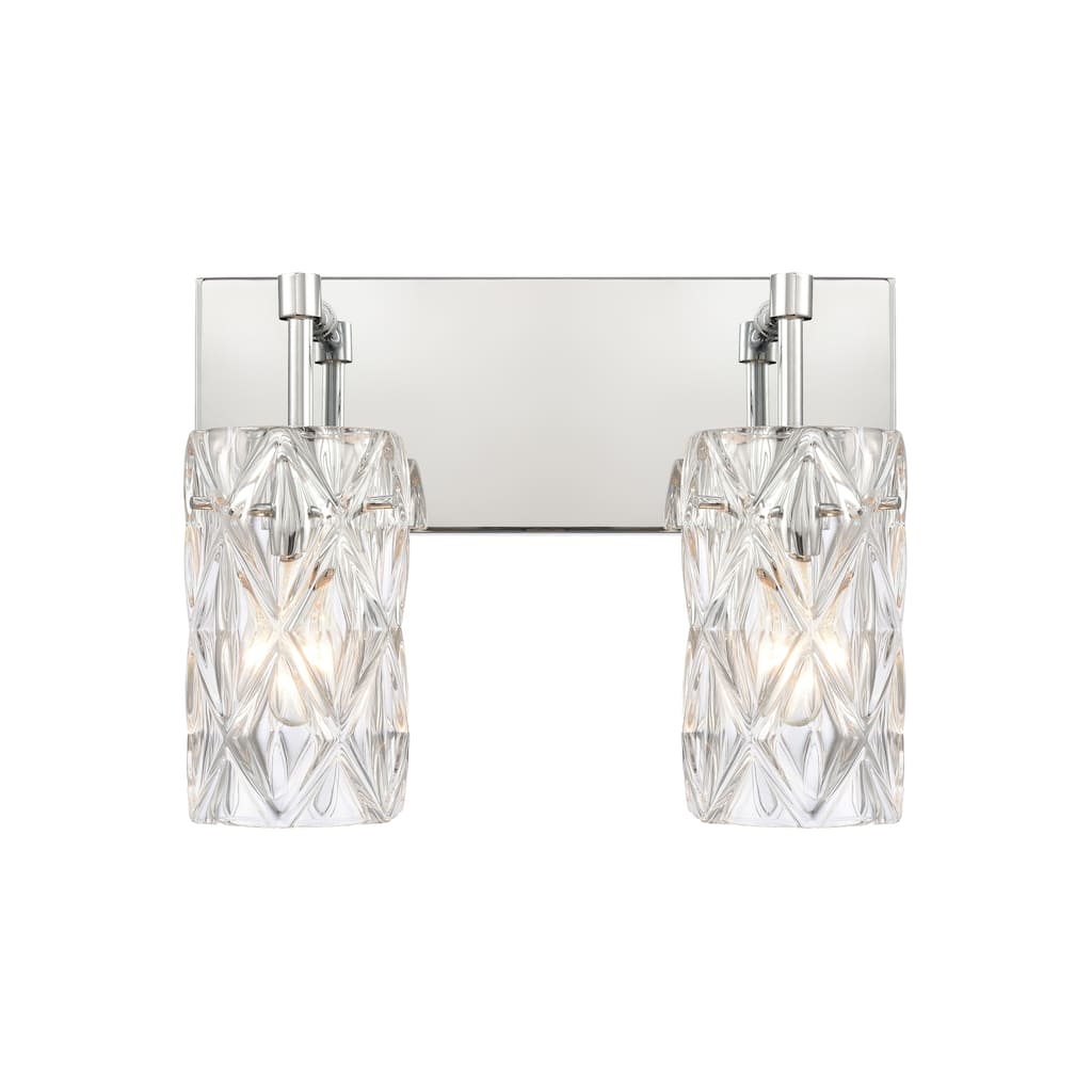 Elk Home Formade Crystal Polished Chrome With Crystal 2 Light Vanity