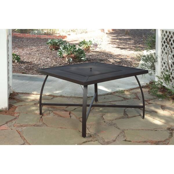 Shop Pacific Casual Spring Lake Wood Burning Firepit Chat Table Overstock 32193356