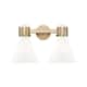 Option Brushed Brass / Gloss White