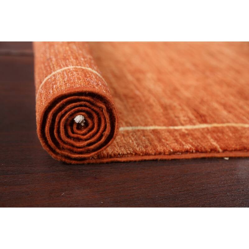 Gabbeh Kashkoli Oriental Runner Rug Wool Hand-knotted Staircase Carpet - 2'8" x 9'0"