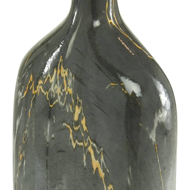 Ceramic Faux Marble Decorative Vase - Set of 3 Gray - Roche River Decor