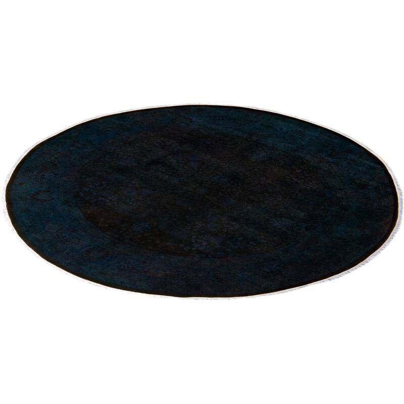 Fine Vibrance, One-of-a-Kind Hand-Knotted Area Rug - Blue, 6' 1" x 6' 1" - 6' 1" x 6' 1"