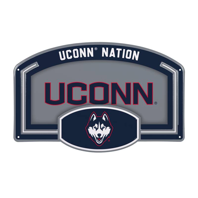 University of Connecticut Embossed Steel Wall Sign, 11" x 17"