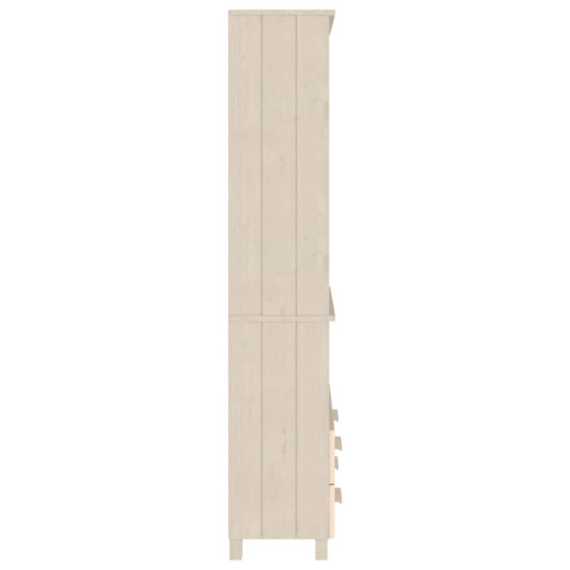 vidaXL Drawer Cabinet Bookshelf with Storage Shelves HAMAR Solid Wood Pine - 33.5" x 13.8" x 70.9"