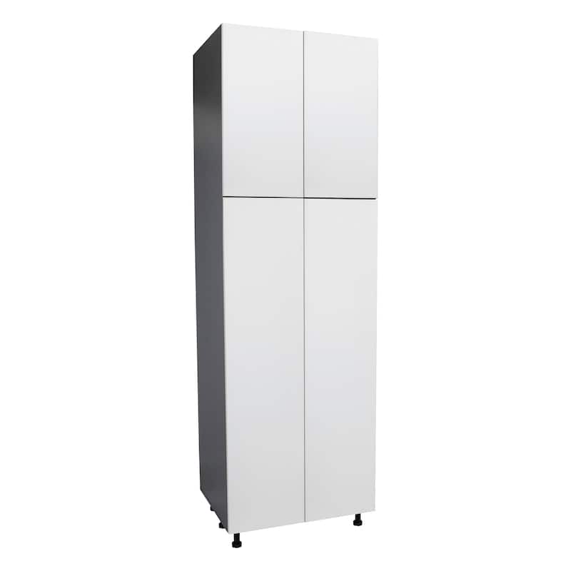 30" x 96" Utility Cabinet-Four Door-Grey - 30 x 96 x 23 3/8 - Off-White