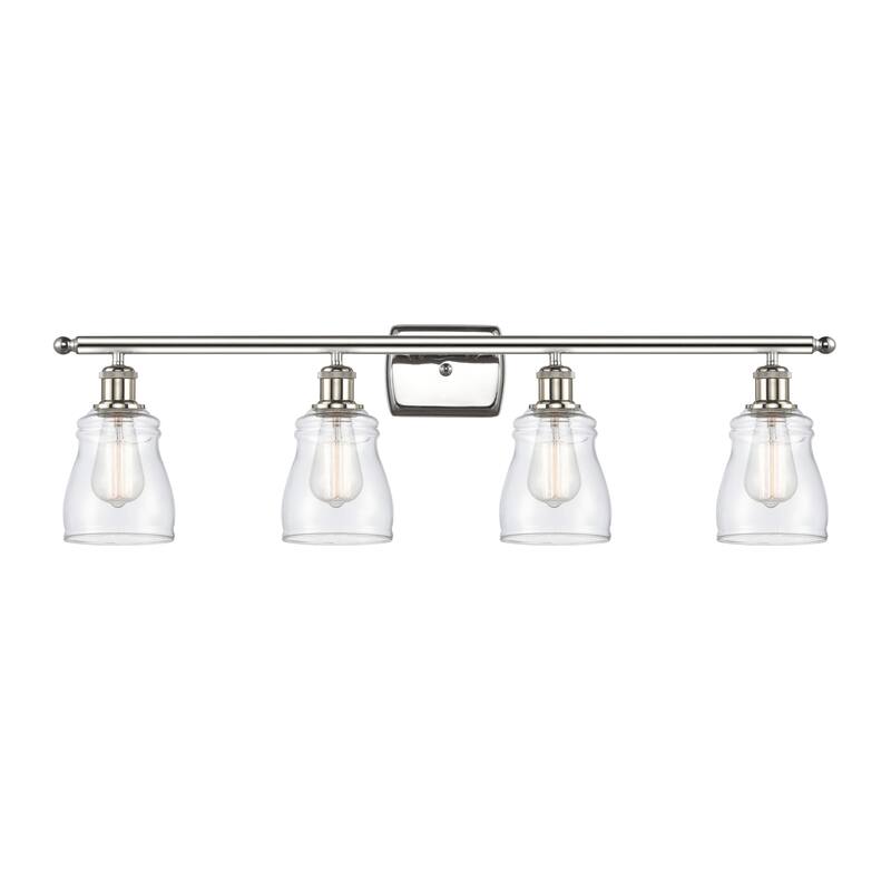 Innovations Lighting Ellery 4 Light 36" Wide Bathroom Vanity Light - Polished Nickel / Clear