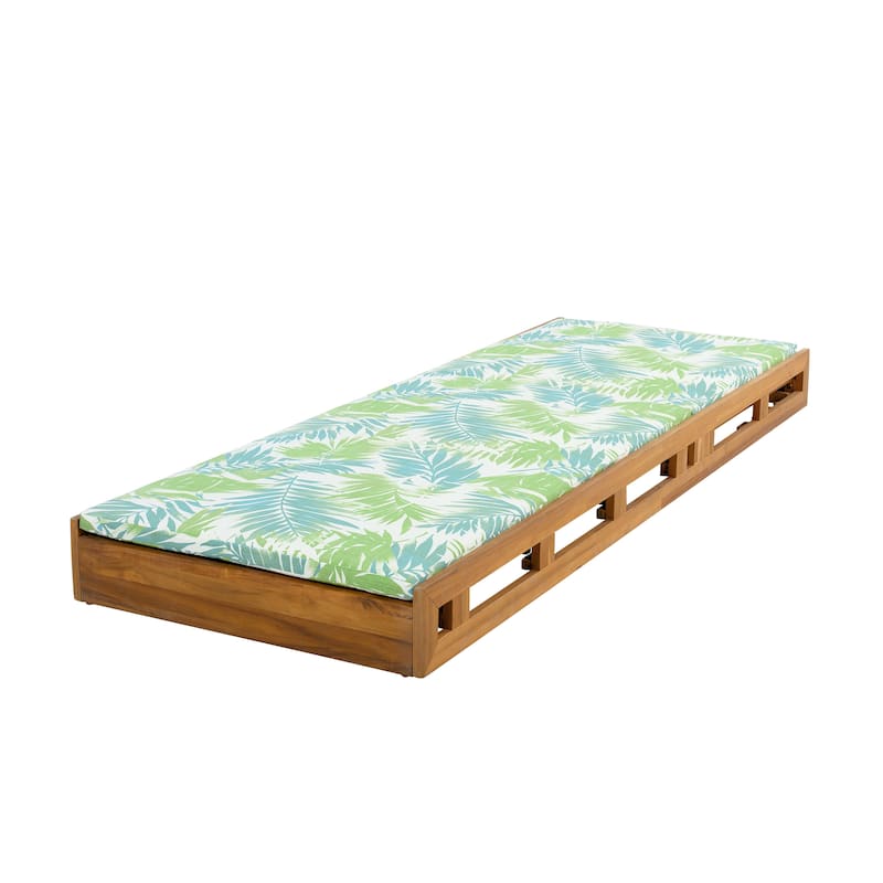 Christopher Knight Home - Leander Outdoor Acacia Wood Chaise Lounge Set