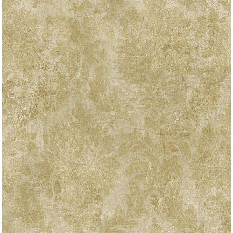 Seabrook Design Demeter Leaf Damask Unpasted Wallpaper