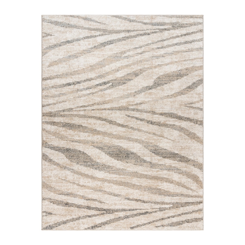 Gertmenian Winsor Modern Neutral Abstract Polypropylene Indoor Area Rug Collection