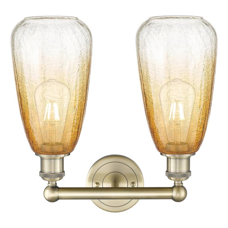 Innovations Lighting Endless Possibilities Edison - Brookhaven Almond - 2 Light 15" Bath Vanity Light