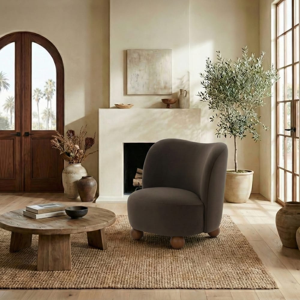 SAFAVIEH Couture Rodolfo Boucle Accent Chair - 28"W x 31"D x 31"H