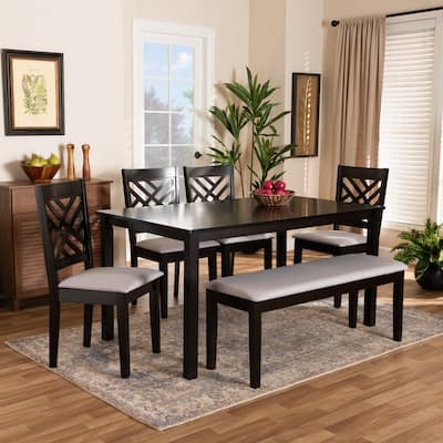 Gustavo Modern and Contemporary 6-Piece Dining Set