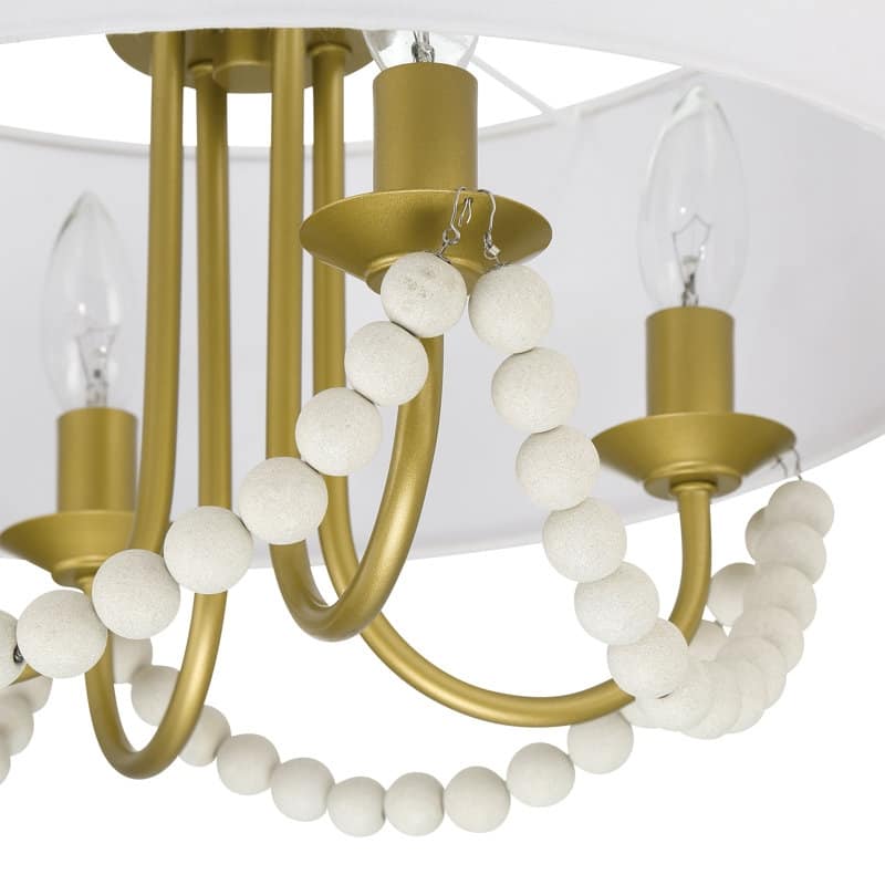 Acroma - 4 Light Steel Dimmable Drum Chandelier - N/A