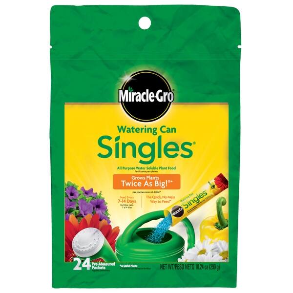Shop Miracle Gro 1013203 Singles All Purpose Water Soluble Plant Food 24 Sticks Overstock 25412012
