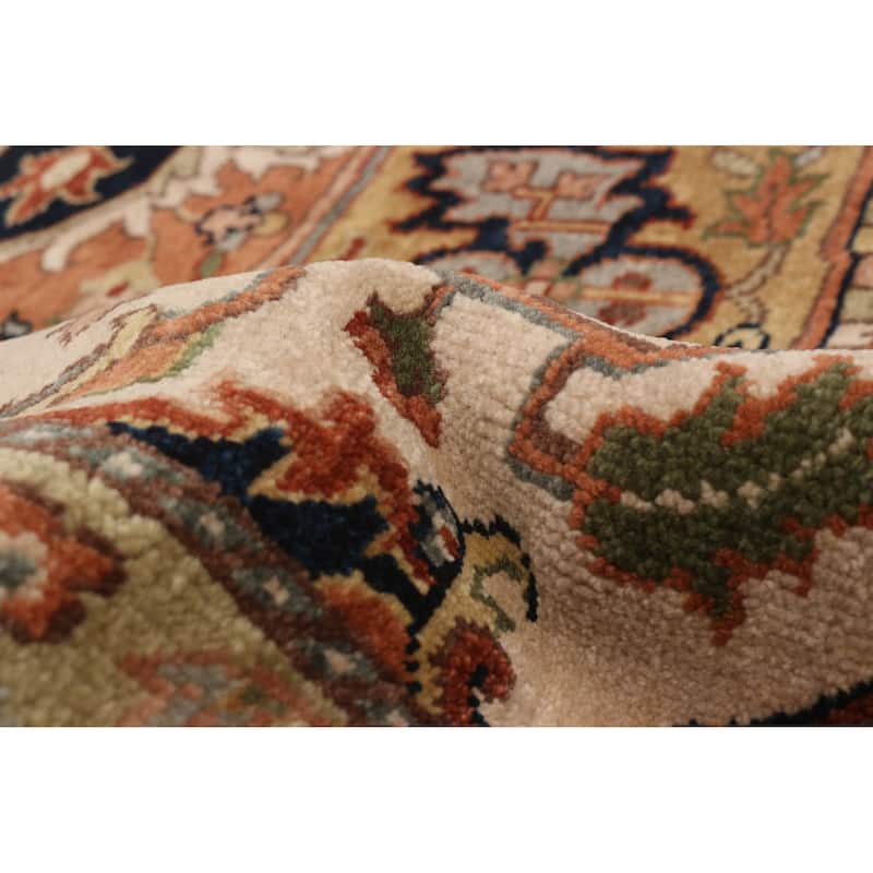 ECARPETGALLERY Hand-knotted Jules Sultane Ivory Wool Rug - 8'10 x 11'11