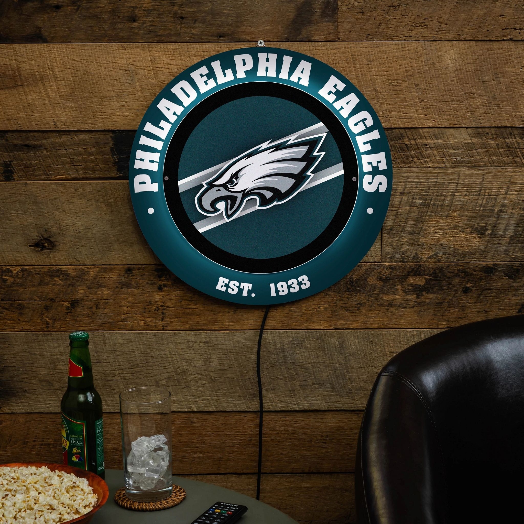 Philadelphia Eagles LED Metal Lit Wall Sign Decor