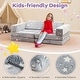 preview thumbnail 7 of 8, Gymax 10 Pcs Modular Kids Play Couch Sectional Sofa Glow in the Dark