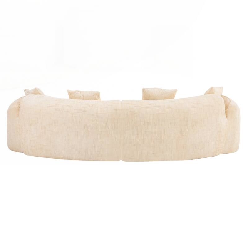 Curved Compressed Sofa, Creative Nordic-style Design for Living Room