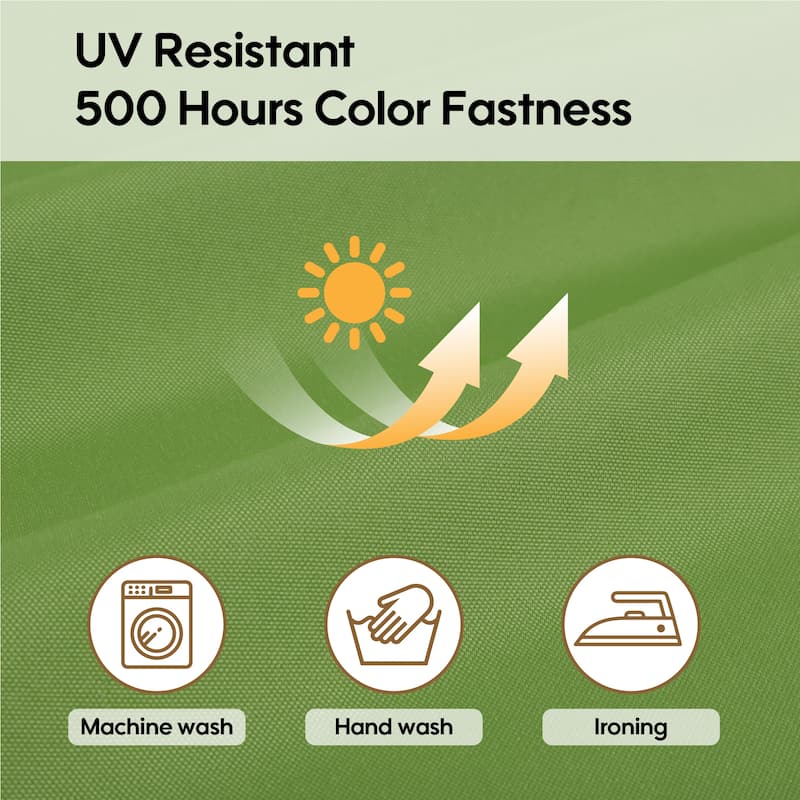 Polyester 14-Piece Outdoor Rattan Cushion Covers Set with Zipper - 25.6L x 25.6W x 3.9H inch