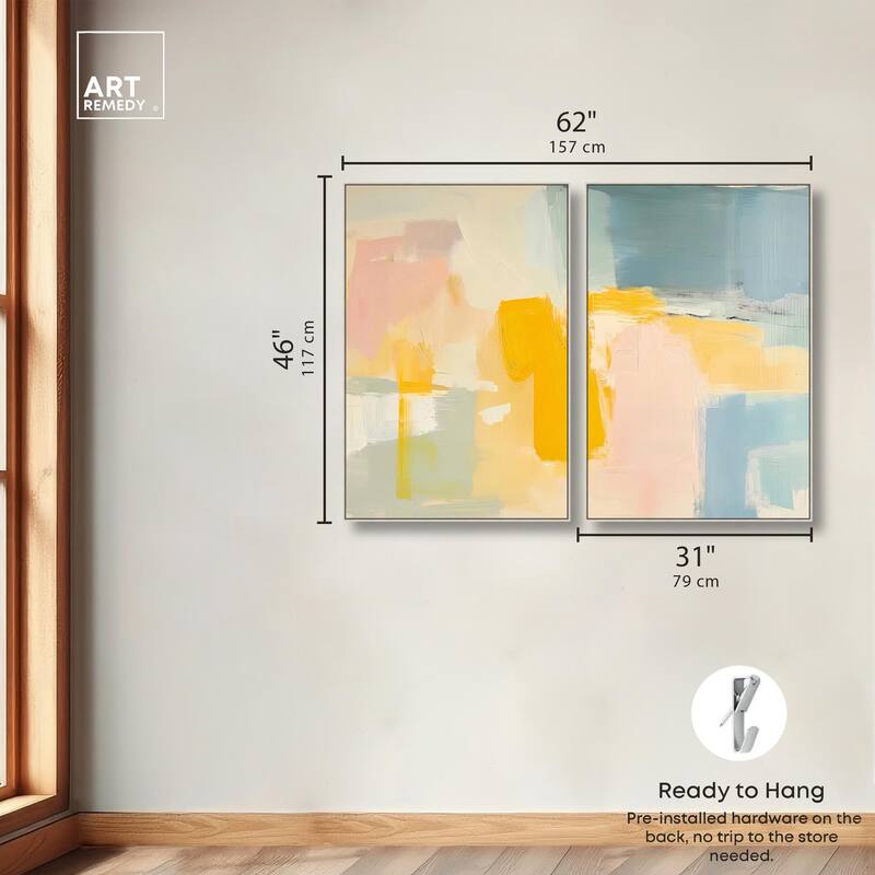 Ocean of Suns II Canvas Set of 2 by Art Remedy