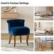 preview thumbnail 44 of 51, Xacobo Modern Velvet Tufted Vanity Stool with Wood Base by HULALA HOME