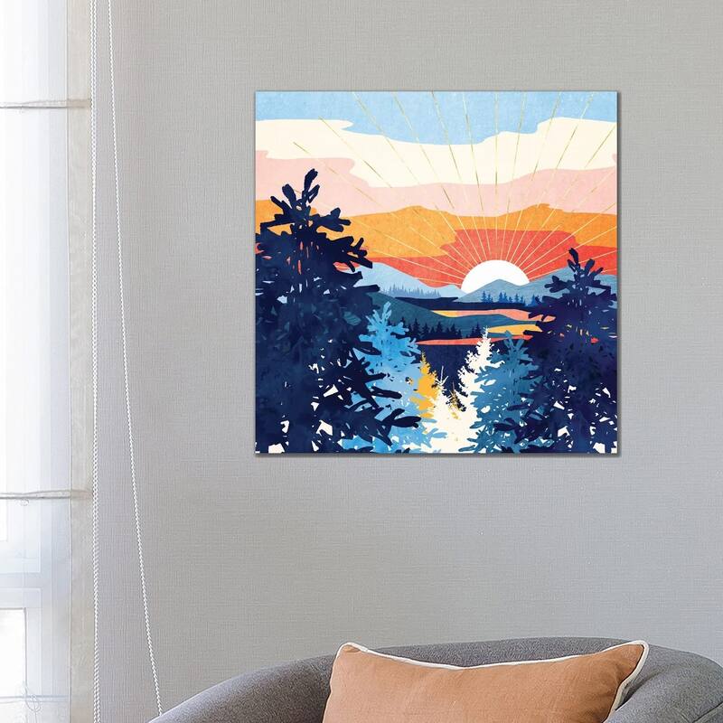 iCanvas "Sunset Lake" by SpaceFrog Designs Canvas Print - 26x26x1.5