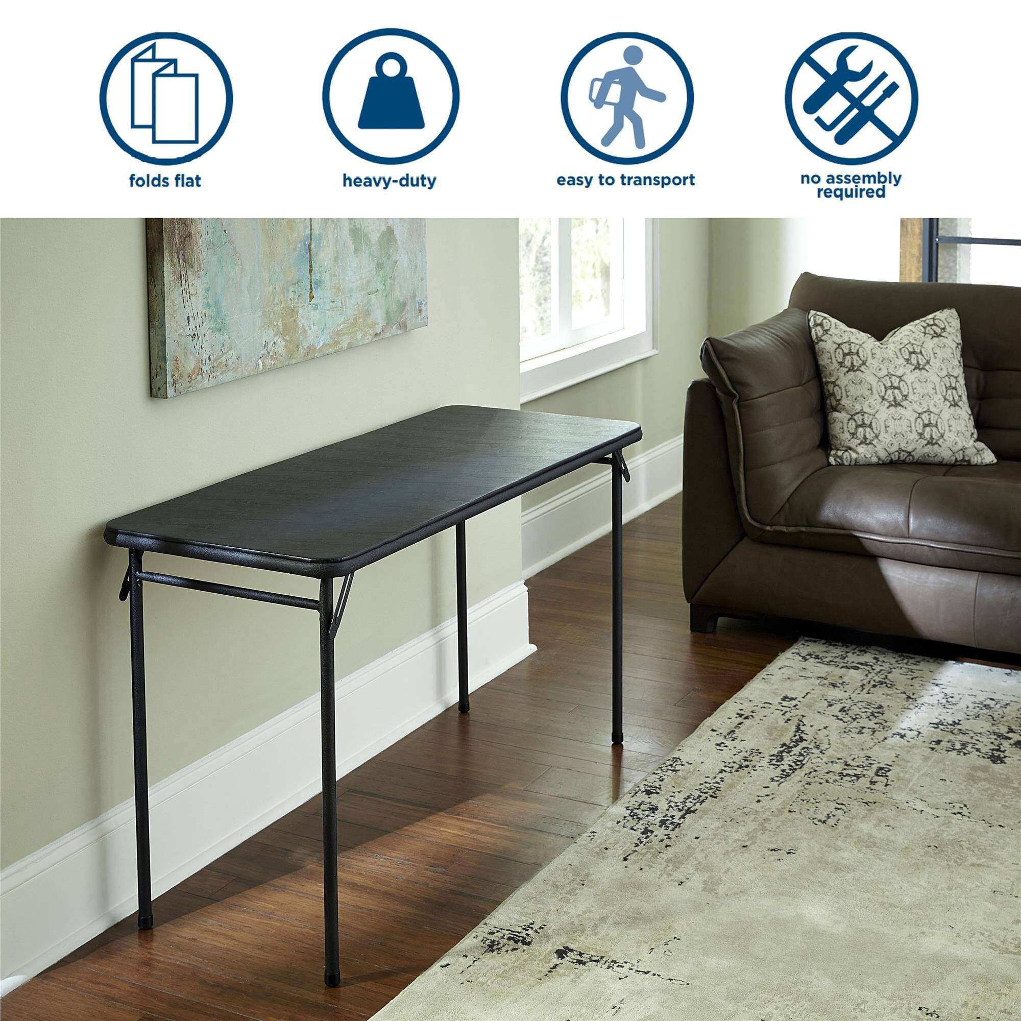 4 Ft. Vinyl Upholstered Steel Frame Folding Table Bed Bath & Beyond