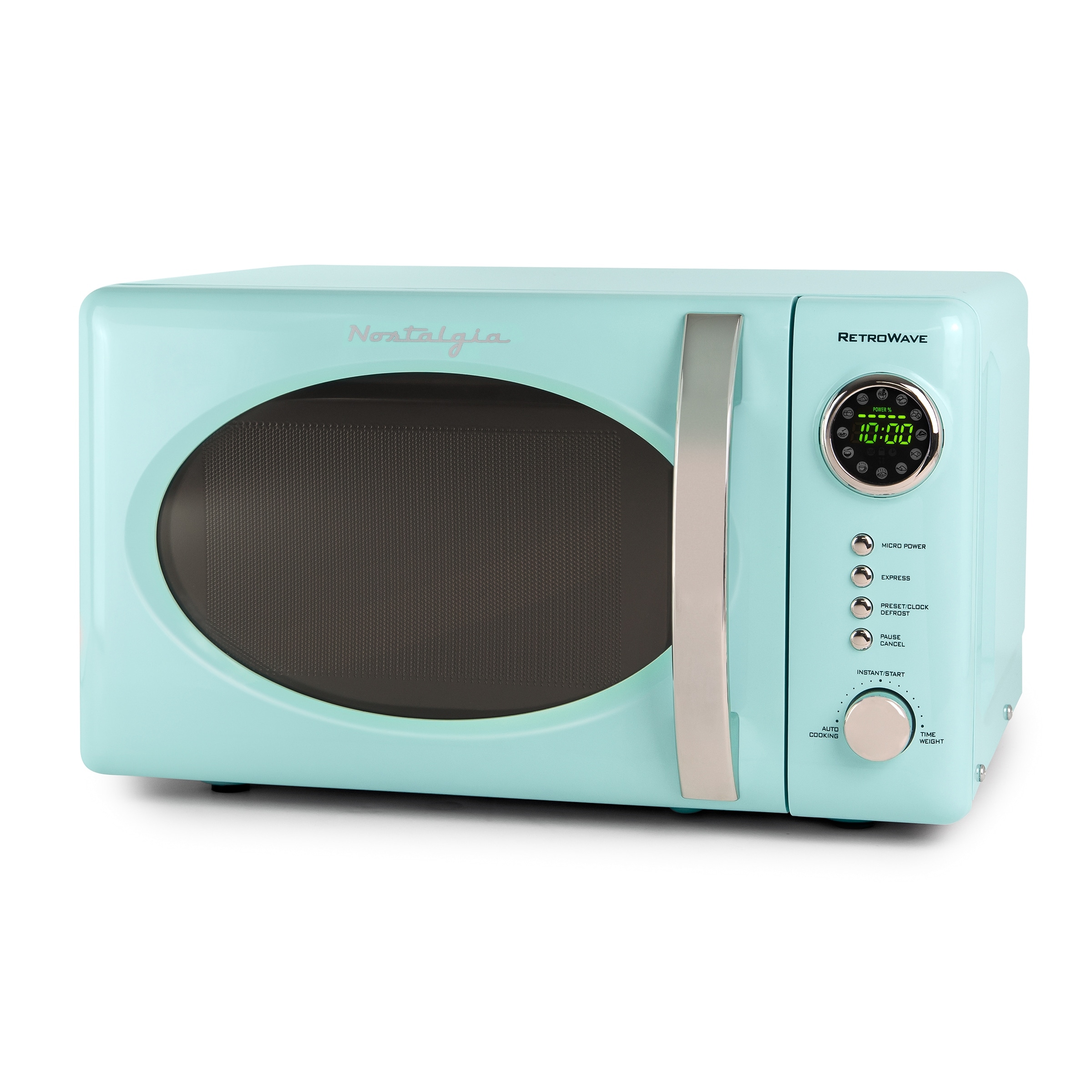 Nostalgia Retro 0.7 Cu.Ft Microwave, Aqua