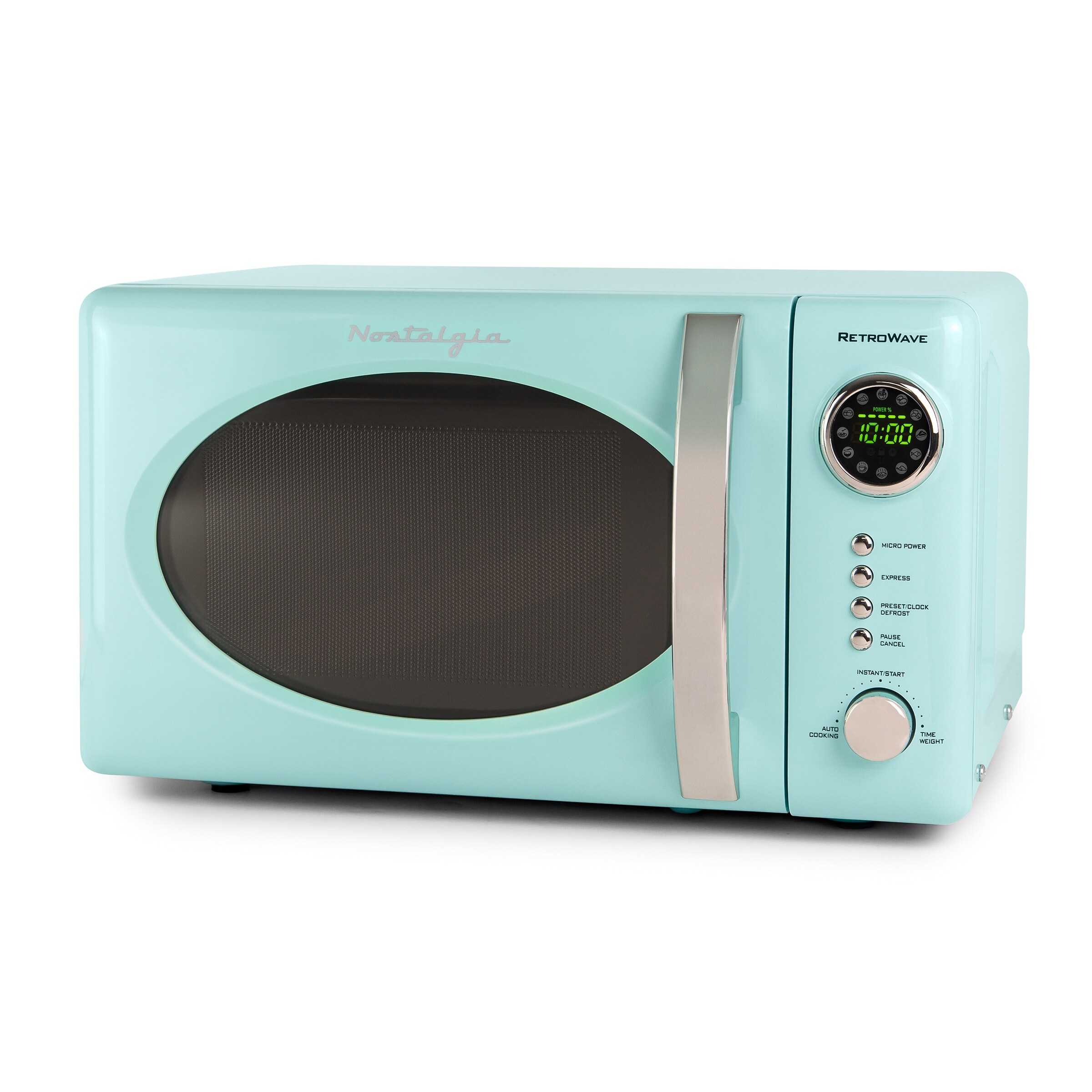 Nostalgia Retro 0.7 Cu.Ft Microwave, Aqua - Overstock - 35399472