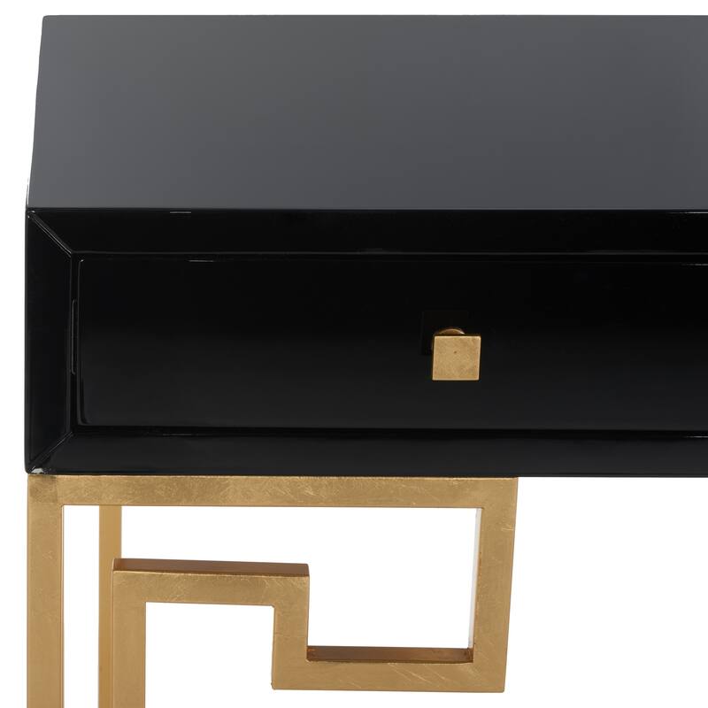SAFAVIEH Couture Aiman Lacquer White/ Gold Writing Desk