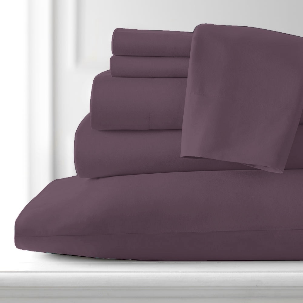 Luxury Hotel Collection Bamboo Rayon Bed Sheet Set - 6 Piece-image