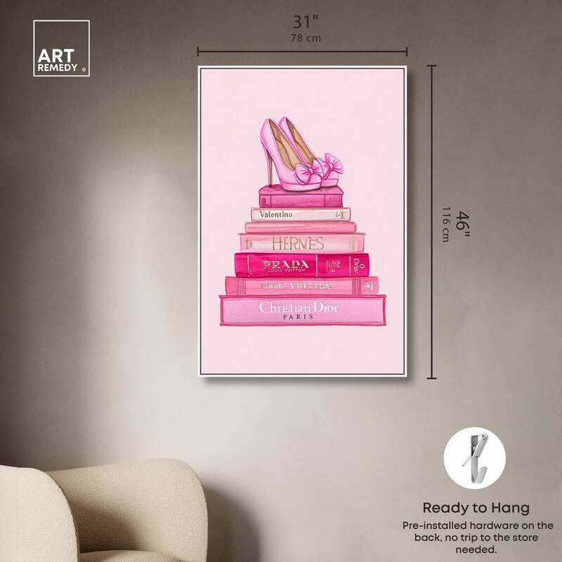 Fashion books in Pink Canvas by Art Remedy