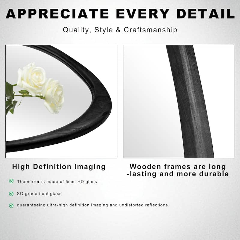 Unique Silhouette: Curved-shaped, Stylish Wall Mirror