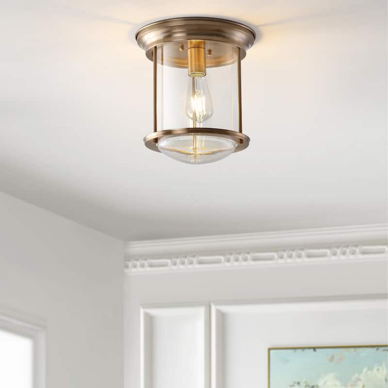 Orbe 10.25" Metal/Glass LED Flush Mount, by JONATHAN Y