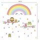 preview thumbnail 5 of 4, Walplus Colorful Rainbow Owl Tree Children Wall Sticker Nursery Decor
